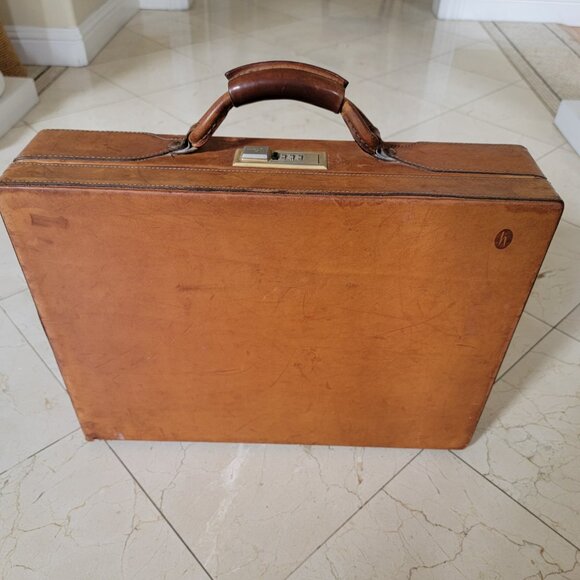 HARTMANN Leather Briefcase Attaché Vintage Authentic - Picture 11 of 16